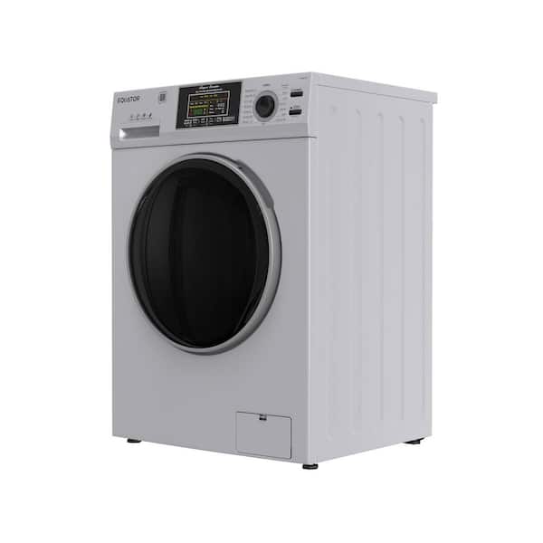 2.47 cu. ft. Electric All-in-One Washer Dryer Combo in Silver with 1400 RPM, 110V and 26 lbs. Capacity