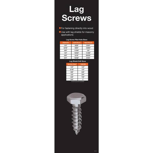 WARREN FASTENINGS 100-Pack 5/16 X 2-1/2 Hex Head Lag Bolts – Hot Galvanized, Socket Drive