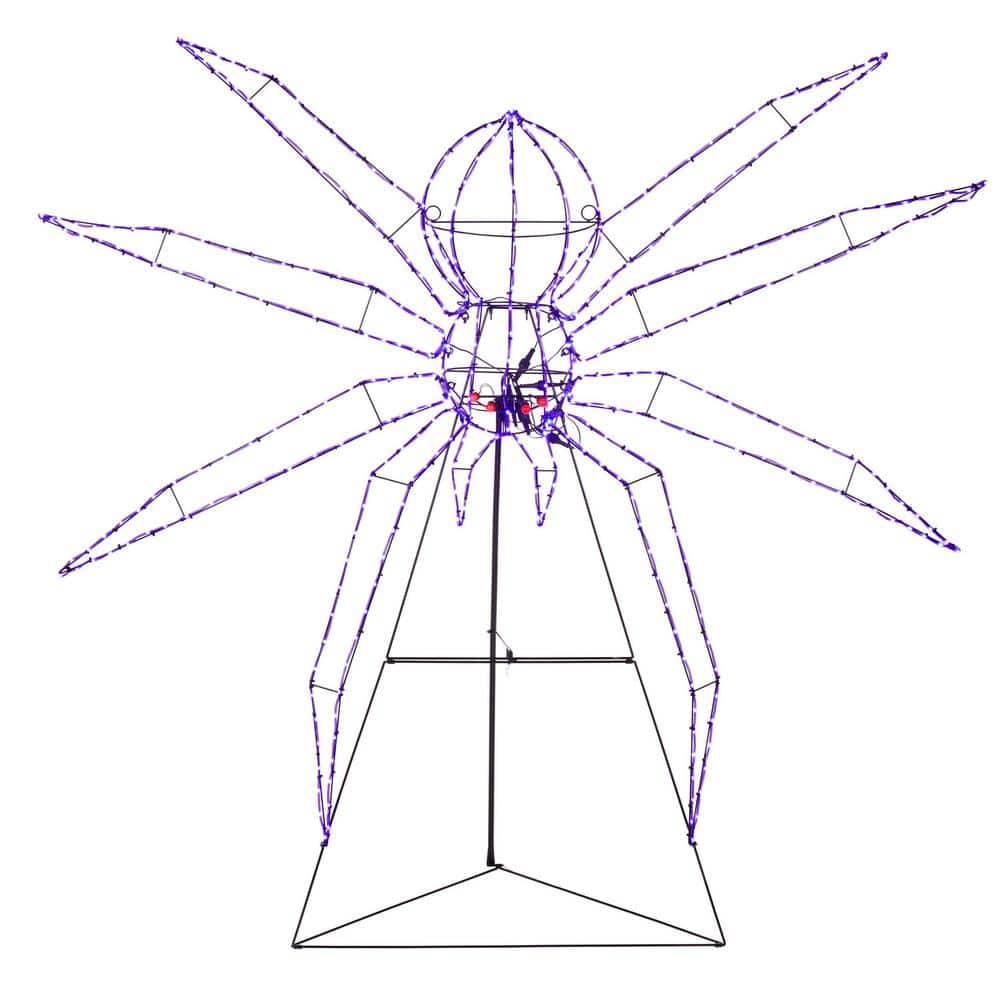 5.5 ft. Halloween Classics LED Spider Silhouette H43