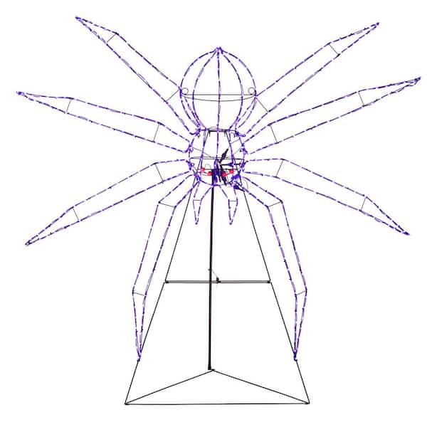 5.5 ft. Halloween Classics LED Spider Silhouette H43