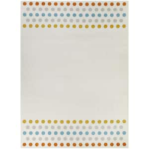 Dots Ivory 7 ft. 10 in. x 10 ft. Dots Area Rug