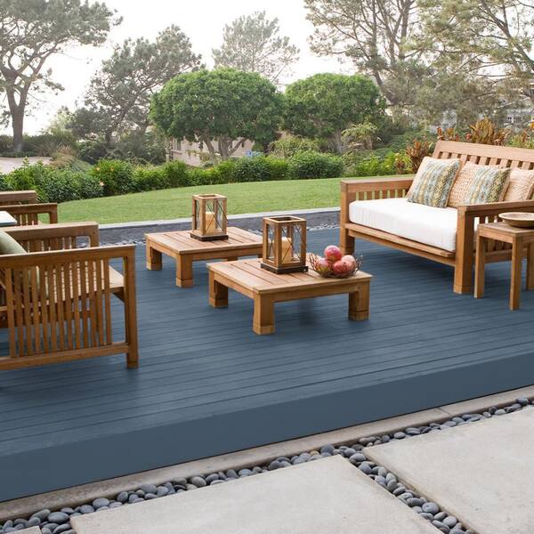 BEHR DECKplus 1 gal. #PPU14-19 English Channel Solid Color