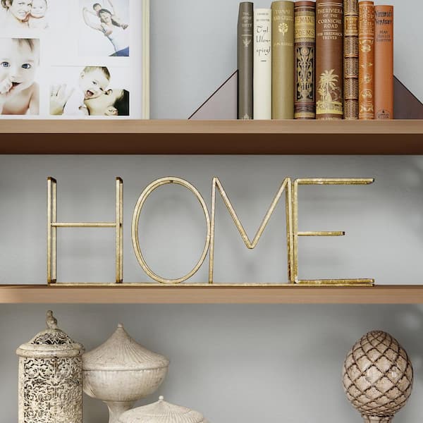 Lavish Home "HOME" Metal Cutout Sign