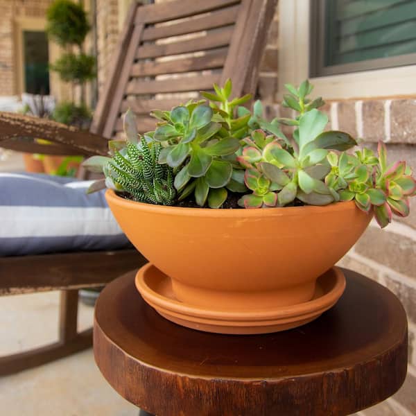Extra Large Terracotta Pot and Saucer – MARCH