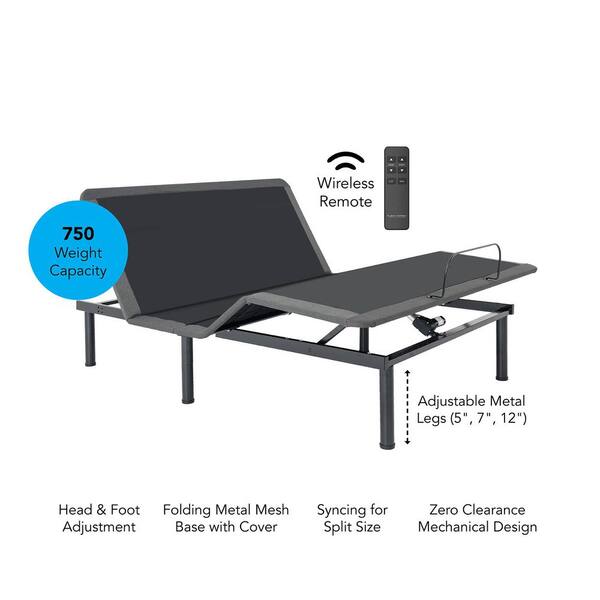 BODIPEDIC Full Adjustable Foundation Box Spring with