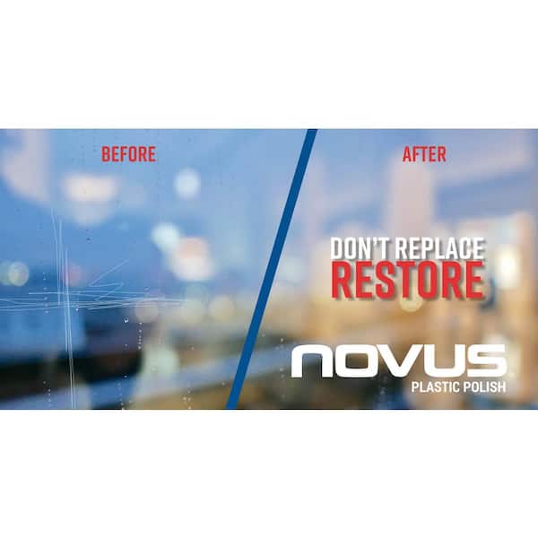 NOVUS NOVUS-PK64 Plastic Polish & Cleaning Set | Plastic Clean & Shine #1,  Fine Scratch Remover #2, Heavy Scratch Remover #3 | 64 Ounce Bottles