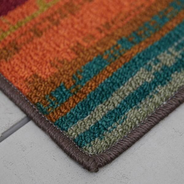 Mohawk Home Printed Indoor/ Outdoor Avenue Stripe Multi Area Rug