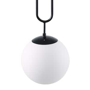 Soli 1-Light Black and White Pendant Lamp