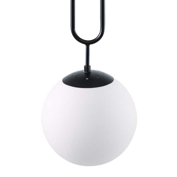 Southern Enterprises Soli 1-Light Black and White Pendant Lamp