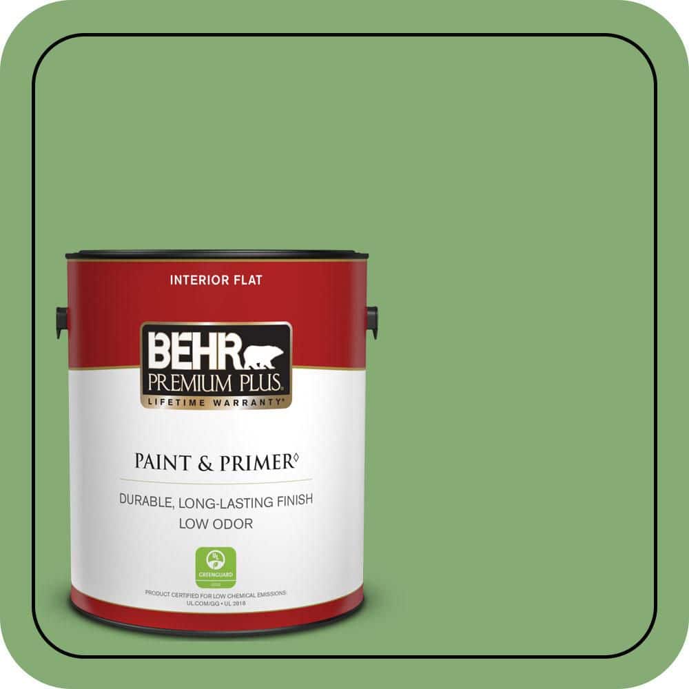 1 gal. #440D-5 Pesto Flat Low Odor Interior Paint & Primer price history on PriceWatchPro