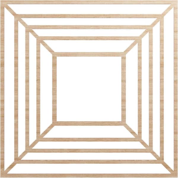 Ekena Millwork 0.25 in. x 34 in. x 34 in. Wood Medallion Moulding