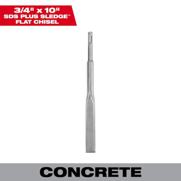 Milwaukee 3/4 in. X 10 in. SLEDGE SDS-PLUS Flat Chisel