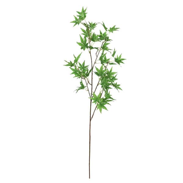 LIVING LUXURY 40 in. Artificial Japanese Maple Leaf Stem Plant