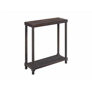 22 in. Rectangle Espresso Solid Wood End Table