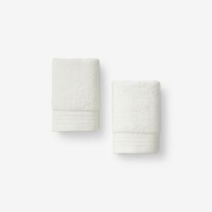 Company Cotton Plush Spa Solid Cream Cotton Wash Cloth (Set of 2)