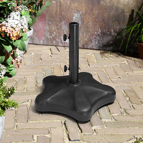 Crestlive Products 45 lbs. HDPE Patio Umbrella Base in Black CL ...