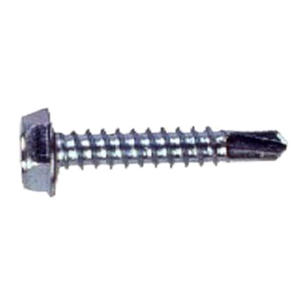 Pro-Twist #12 x 1-1/2 in. External Hex Flange Hex-Head Self-Drilling Screws (1 lb.-Pack)
