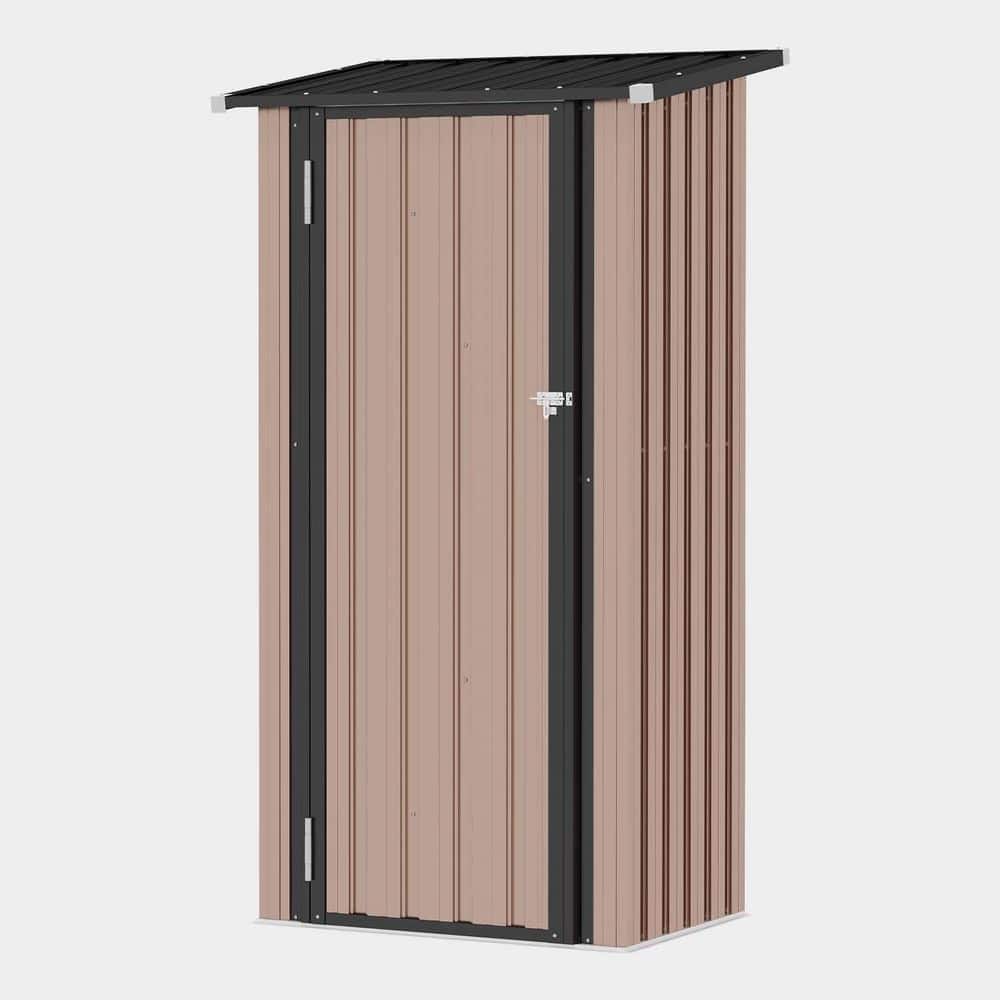 Sizzim Outdoor 2.5 ft. W x 1.8 ft. D Metal Storage Shed with