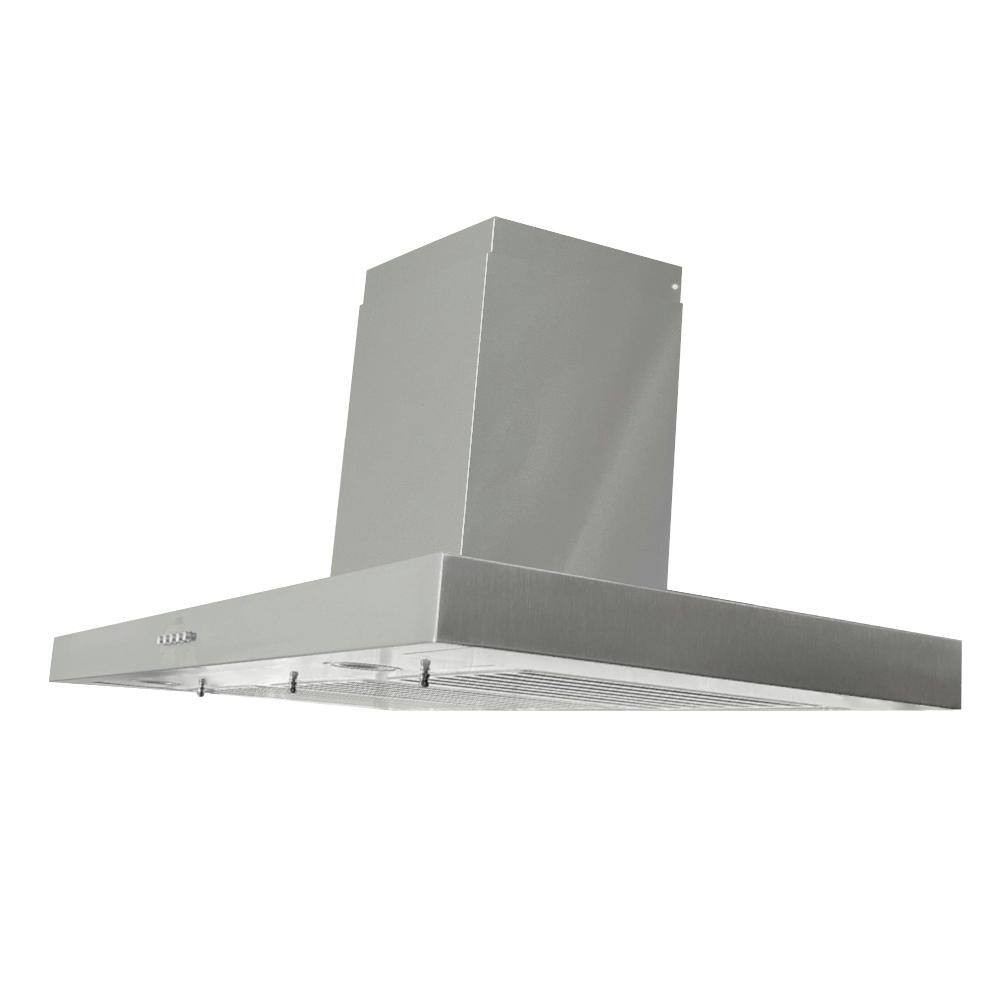 36-Inch Stainless Steel Wall Mounted Range Hood with LED Lights