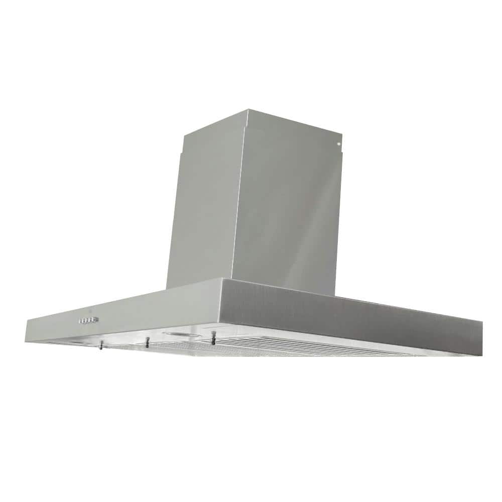42-Inch Stainless Steel Wall Mounted Range Hood with LED Lights