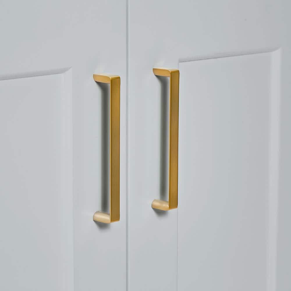 Taylor 48'' Gray Freestanding Bathroom Vanity with Brass Hardware