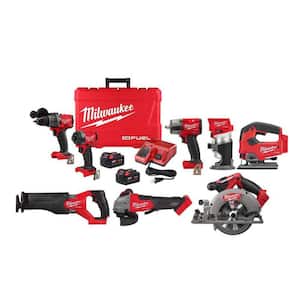 M18 FUEL 18-Volt Lithium Ion Brushless Cordless Combo Kit 6-Tool with Jig Saw and Compact Router