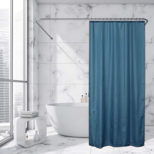 Extra Long 79 In Tahitian Blue Shower, Extra Long Shower Curtain Hooks
