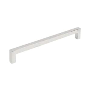 Monument 7-9/16 in. (192 mm) Center-to-Center Polished Nickel Bar Cabinet Pull