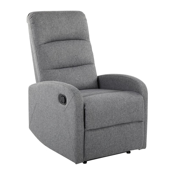 Lumisource Dormi Charcoal Fabric Recliner Chair