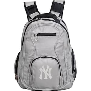 MLB New York Yankees 19 in. Gray Laptop Backpack