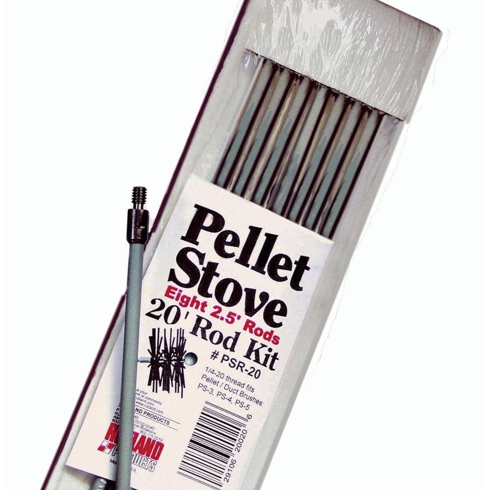 3'' Pellet Stove/Dryer Vent Brush - 20' Handle