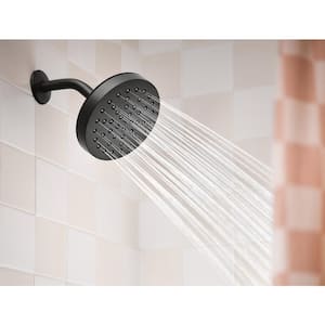 Korek Single-Handle 1-Spray 1.75 GPM Showerhead Tub and Shower Faucet in Matte Black (Valve Included)