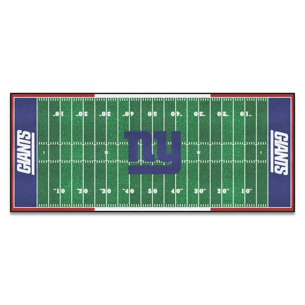 FANMATS New York Giants 3 ft. x 6 ft. Football Field Runner Rug