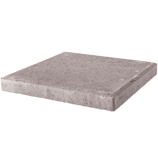Pavestone 18 in. x 18 in. x 1.75 in. Pewter Square Concrete Step Stone
