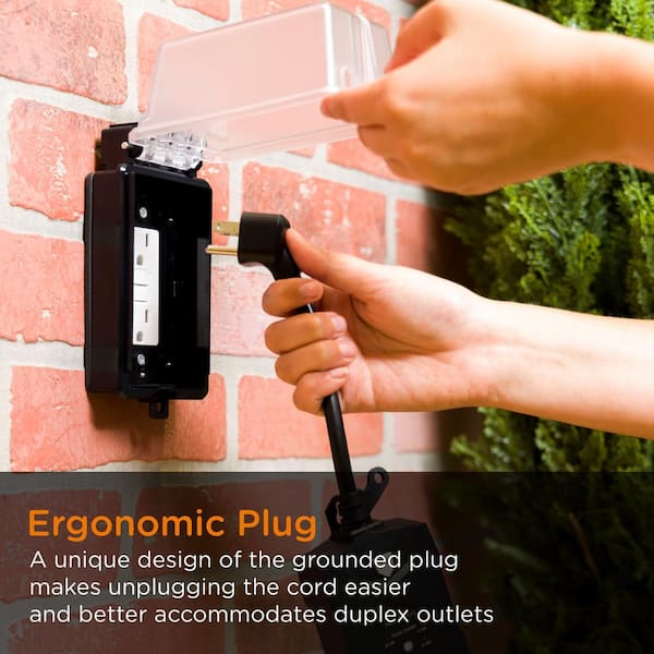 MyTouchSmart Digital Outdoor Timer Plug Model 26898 Dual Outlet Countdown
