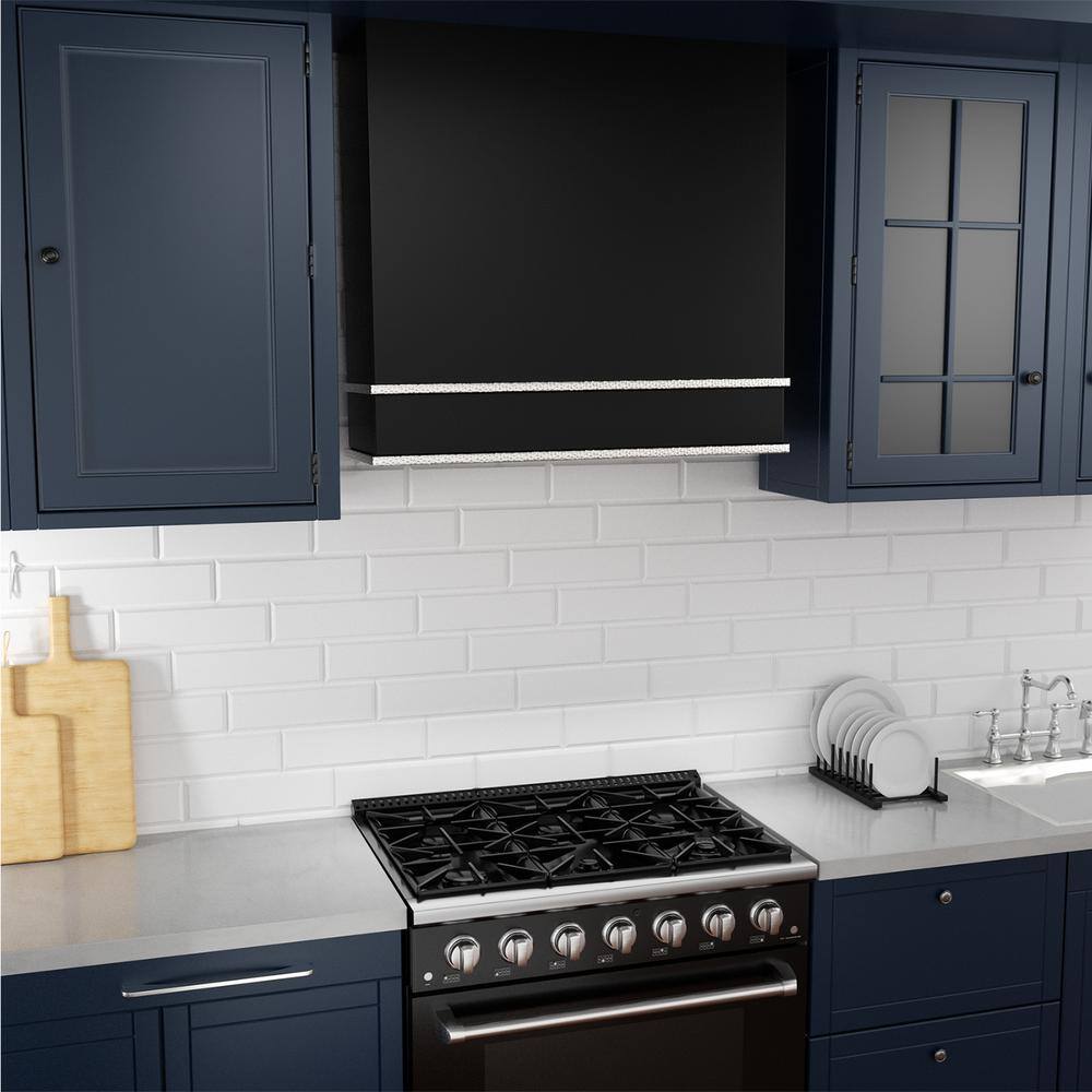 Akicon 30'' Stainless Steel Wall Mounted Range Hood with Charcoal Filter