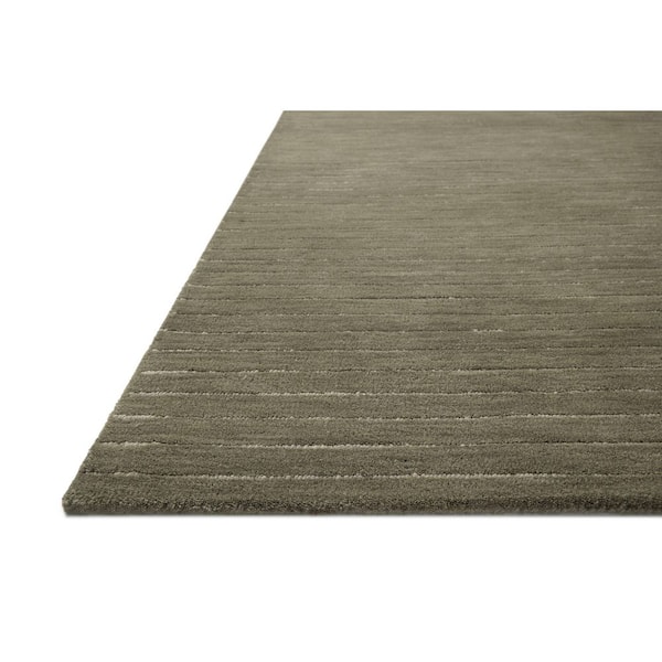Chris Love Julia Henry Olive / Ivory 2 ft. 6 in. x 9 ft. 9 in. Contemporary Runner Rug