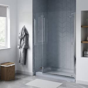 Voltaire 60 in. L x 36 in. W Alcove Shower Pan Base with Right-Hand Drain in Grey