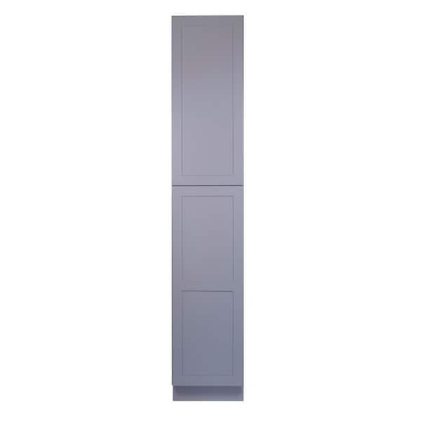 Bremen Cabinetry Bremen 24-in. W x 24-in. D x 84-in. H Gray Plywood Assembled Pantry Kitchen Cabinet with Soft Close