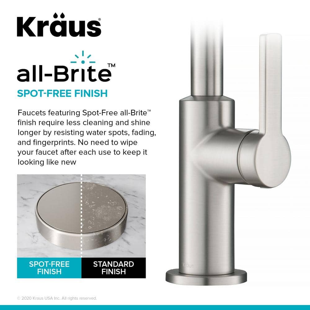 Oletto Stainless Steel Single Handle Kitchen Bar Faucet