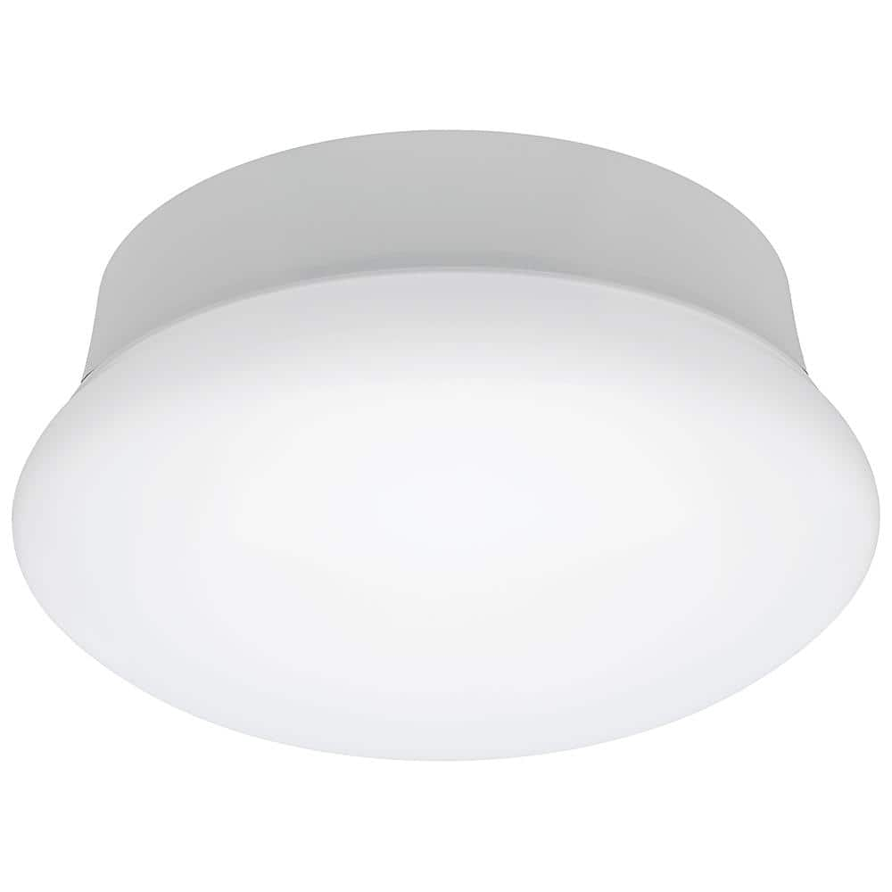 Commercial Electric Spin Light 7 in. 810 Lumens Selectable CCT LED Flush Mount Ceiling Light Closet Laundry Basement