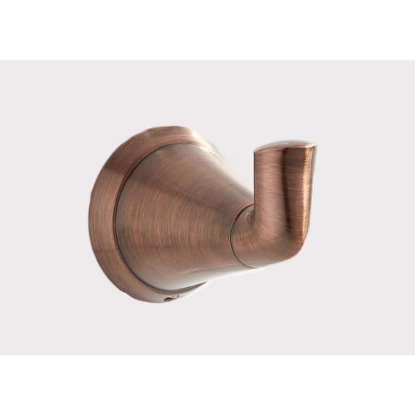 SIGNATURE HARDWARE Provincetown Knob Robe/Towel Hook in Oil Rubbed Bronze