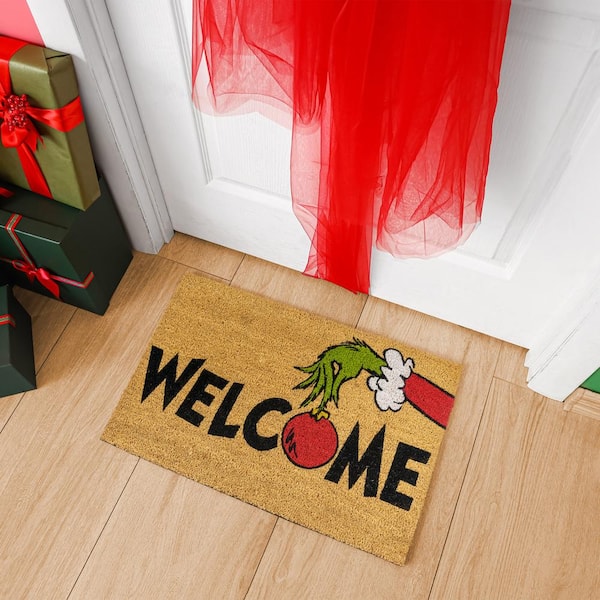 Modern Christmas Doormat, Winter Door Mats