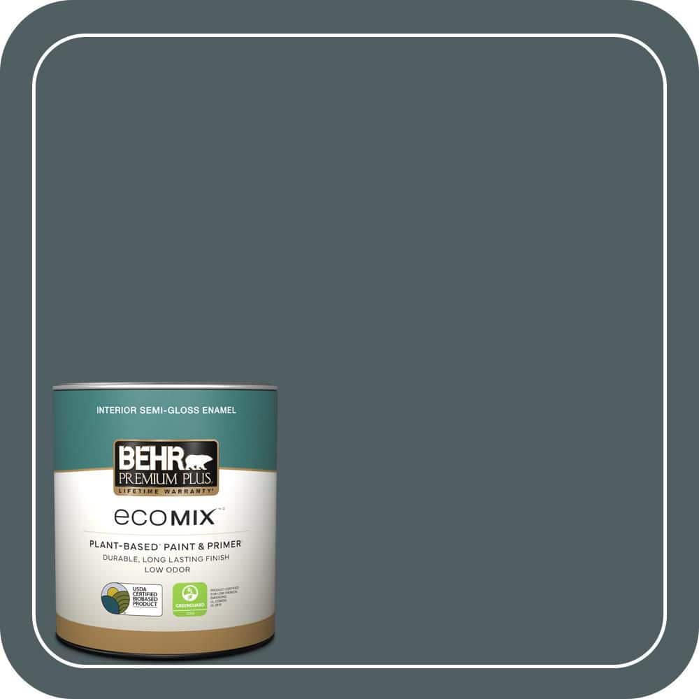 1 qt. #740F-6 Marine Magic Semi-Gloss Enamel EcoMix Plant-Based Interior Paint & Primer price history on PriceWatchPro