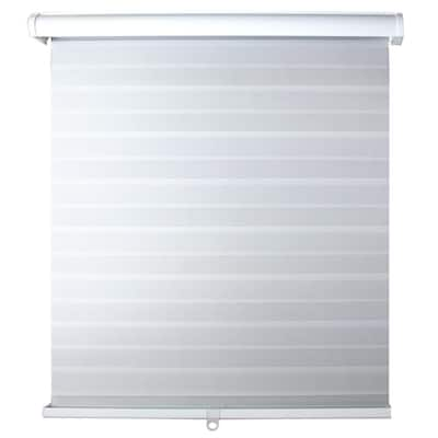 Modern Homes Light Filtering White 72 In. X 72 In. Cordless Sheer Shade ...