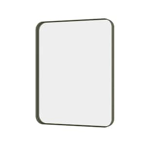 36 in. W x 28 in. H Rectangular Framed Wall Mounted Bathroom Vanity Mirror in Brushed Bronze