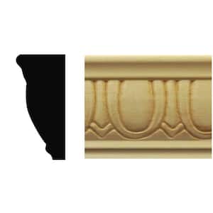 7/8 in. x 1-7/8 in. x 8 ft. Basswood Egg and Dart Chair Rail Moulding