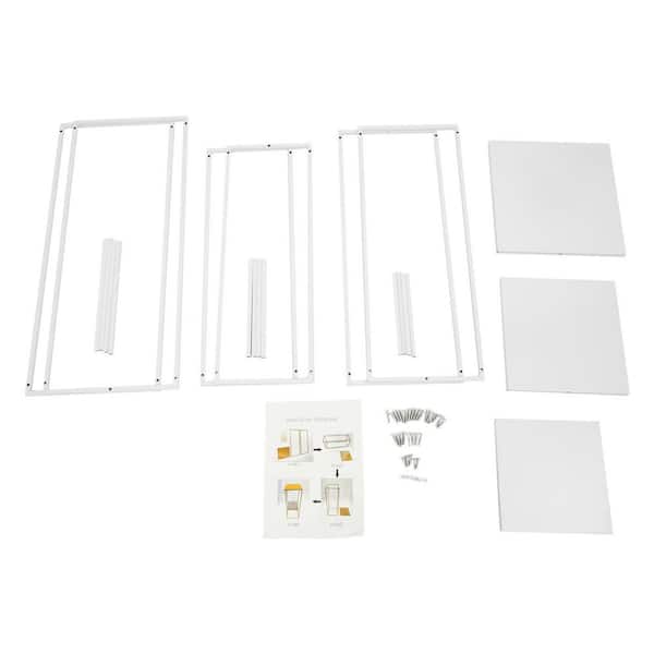 YIYIBYUS 24 in. x 26 in. x 28 in. Tall Indoor/Outdoor White Metal