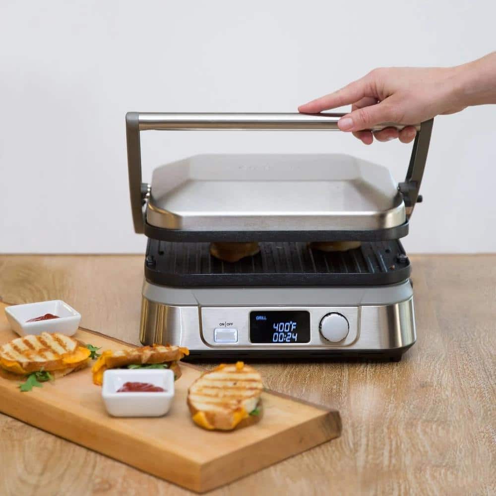 156 sq. in. Stainless Steel Griddle-5 with Nonstick Surface