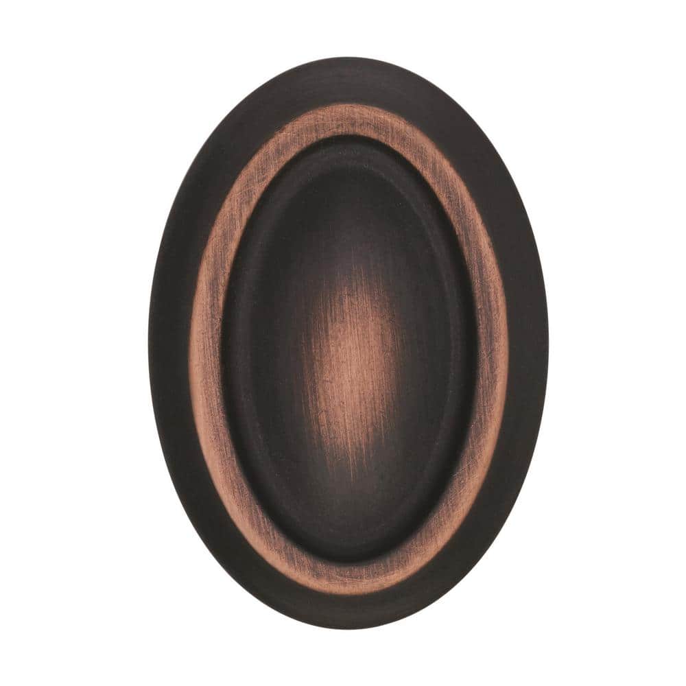 Manor Oil-Rubbed Bronze Oval Cabinet Knob with Mounting Hardware